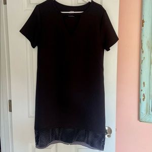 Black, Mesh, V-Nack, Joylab Dress, Size XL
